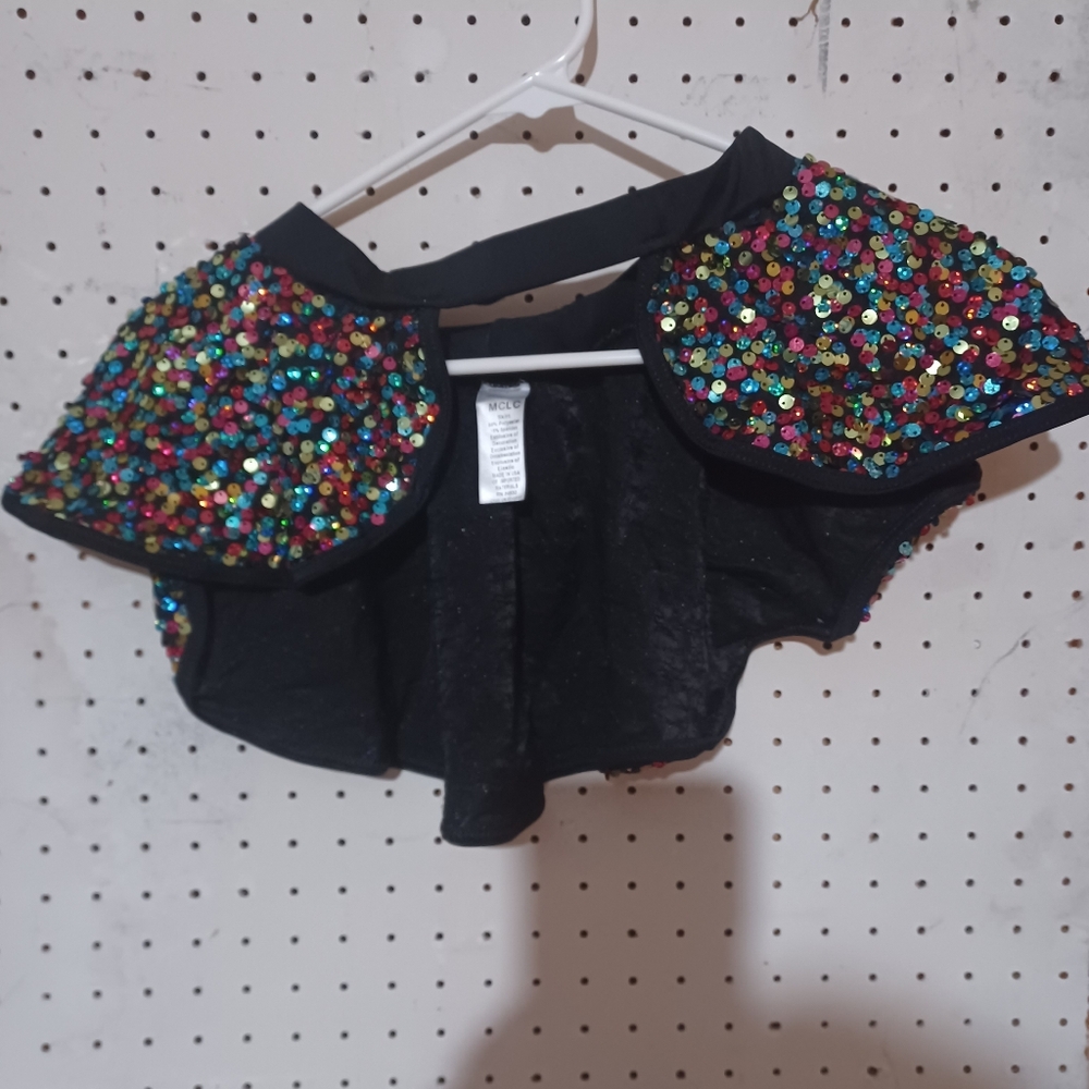 Sequin Split Front Dance Skirt In Multiple Sizes